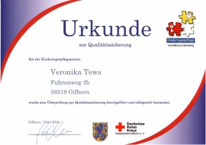 2024 04 17 Urkunde zur Qualitätssicherung